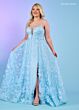 Rachel Allan 70557 Detachable Sleeves Illusion Corset Dress