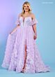 Rachel Allan 70557 Detachable Sleeves Illusion Corset Dress