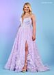 Rachel Allan 70557 Detachable Sleeves Illusion Corset Dress