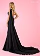 Rachel Allan 70560 Beaded Slit One Shoulder Dress