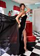 Rachel Allan 70560 Beaded Slit One Shoulder Dress
