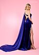 Rachel Allan 70560 Beaded Slit One Shoulder Dress