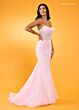 Rachel Allan 70566 Sequin Lace Strapless Corset Dress