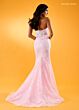 Rachel Allan 70566 Sequin Lace Strapless Corset Dress