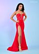 Rachel Allan 70577 Beaded Corset Detached Sleeves Dress