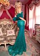 Rachel Allan 70580 Detached Sleeves Corset Dress