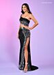 Rachel Allan 70582 Side Slit One Shoulder Dress