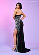 Rachel Allan 70582 Side Slit One Shoulder Dress