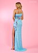 Rachel Allan 70582 Side Slit One Shoulder Dress