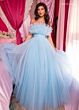 Rachel Allan 70583 Detachable Sleeves Layered Bodice Dress