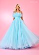 Rachel Allan 70583 Detachable Sleeves Layered Bodice Dress