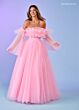 Rachel Allan 70583 Detachable Sleeves Layered Bodice Dress