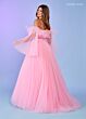 Rachel Allan 70583 Detachable Sleeves Layered Bodice Dress