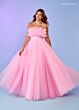 Rachel Allan 70583 Detachable Sleeves Layered Bodice Dress