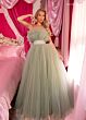 Rachel Allan 70583 Detachable Sleeves Layered Bodice Dress