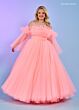 Rachel Allan 70583 Detachable Sleeves Layered Bodice Dress