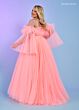 Rachel Allan 70583 Detachable Sleeves Layered Bodice Dress