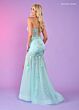 Rachel Allan 70588 Detached Sleeves Sheer Skirt Dress