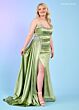 Rachel Allan 70593 Scoop Neckline Side Tail Dress