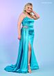 Rachel Allan 70593 Scoop Neckline Side Tail Dress