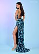 Rachel Allan 70595 Floral Embellished Scoop Neck Dress