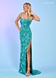 Rachel Allan 70595 Floral Embellished Scoop Neck Dress