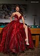 Rachel Allan 70605 Beaded Waist Strapless Dress