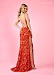 Rachel Allan 70606 Side Slit Lace-Up Back Dress