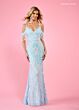 Rachel Allan 70607 Cold Shoulder Bare Back Dress