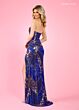 Rachel Allan 70616 Strapless Sweetheart Geometric Dress