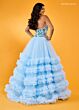 Rachel Allan 70621 Ruffle Skirt Strapless Dress