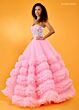 Rachel Allan 70621 Ruffle Skirt Strapless Dress