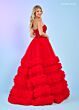 Rachel Allan 70621 Ruffle Skirt Strapless Dress