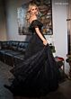 Rachel Allan 70630 Detachable Sleeves Illusion Corset Dress