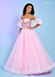 Rachel Allan 70630 Detachable Sleeves Illusion Corset Dress