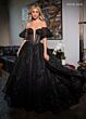 Rachel Allan 70630 Detachable Sleeves Illusion Corset Dress