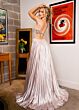 Rachel Allan 70639 Pleated Metallic One Shoulder Dress