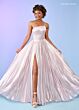 Rachel Allan 70639 Pleated Metallic One Shoulder Dress