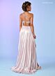 Rachel Allan 70639 Pleated Metallic One Shoulder Dress