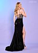 Rachel Allan 70640 Beaded Corset Glitter Skirt Dress