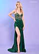 Rachel Allan 70640 Beaded Corset Glitter Skirt Dress