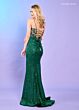 Rachel Allan 70640 Beaded Corset Glitter Skirt Dress