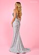 Rachel Allan 70640 Beaded Corset Glitter Skirt Dress