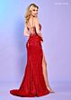 Rachel Allan 70640 Beaded Corset Glitter Skirt Dress