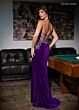 Rachel Allan 70642 Illusion Corset Velvet Dress