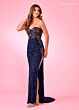 Rachel Allan 70650 Embellished Corset Strapless Dress
