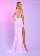 Rachel Allan 70656 Embroidered One Shoulder Dress