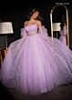Rachel Allan 70661 Detached Sleeves Illusion Corset Dress