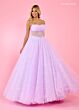 Rachel Allan 70661 Detached Sleeves Illusion Corset Dress