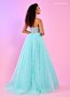 Rachel Allan 70661 Detached Sleeves Illusion Corset Dress